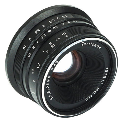 7ARTISANS 25mm f/1.8 Fujifilm X - Black